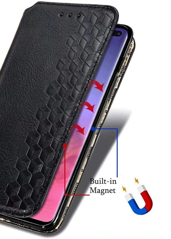 Шкіряний чохол книжка Cubic (PU) для Xiaomi Redmi Note 9s / Note 9 Pro / Note 9 Pro Max Чорний (is_00000037900_6) Getman (237825005)