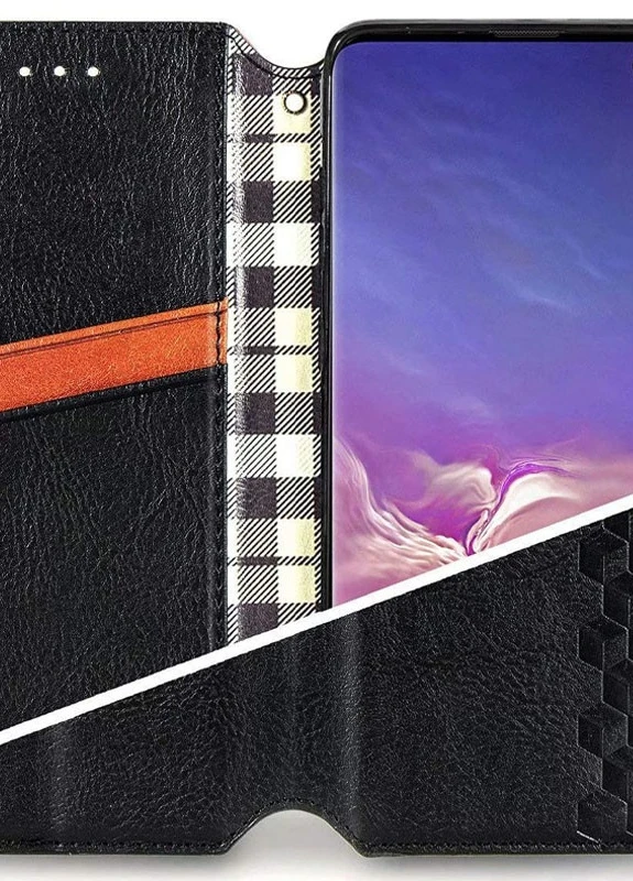 Шкіряний чохол книжка Cubic (PU) для Xiaomi Redmi Note 9s / Note 9 Pro / Note 9 Pro Max Чорний (is_00000037900_6) Getman (237825005)