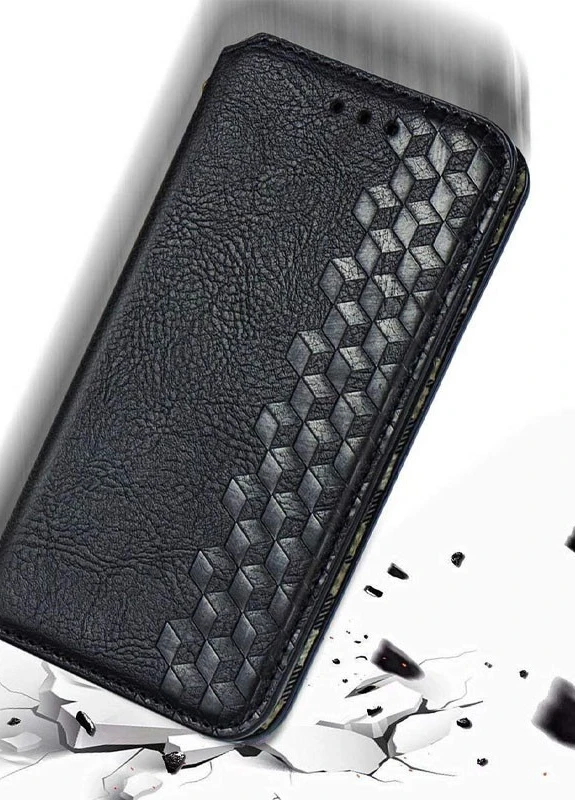 Шкіряний чохол книжка Cubic (PU) для Xiaomi Redmi Note 9s / Note 9 Pro / Note 9 Pro Max Чорний (is_00000037900_6) Getman (237825005)