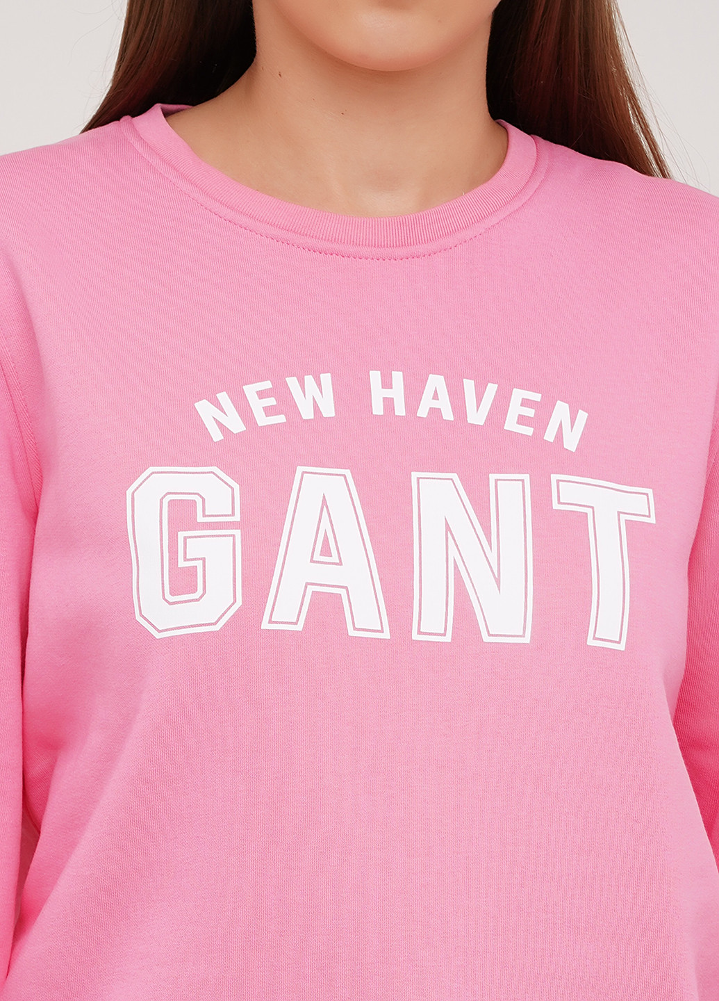 Gant світшот напис рожевий кежуал бавовна