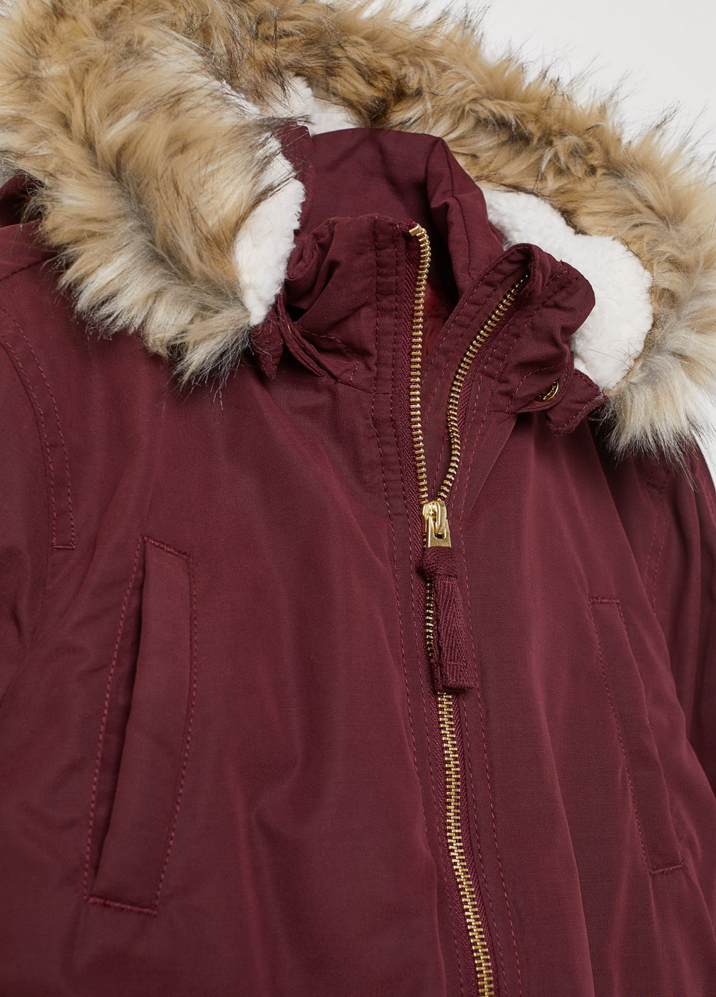 Бордова демісезонна куртка H&M