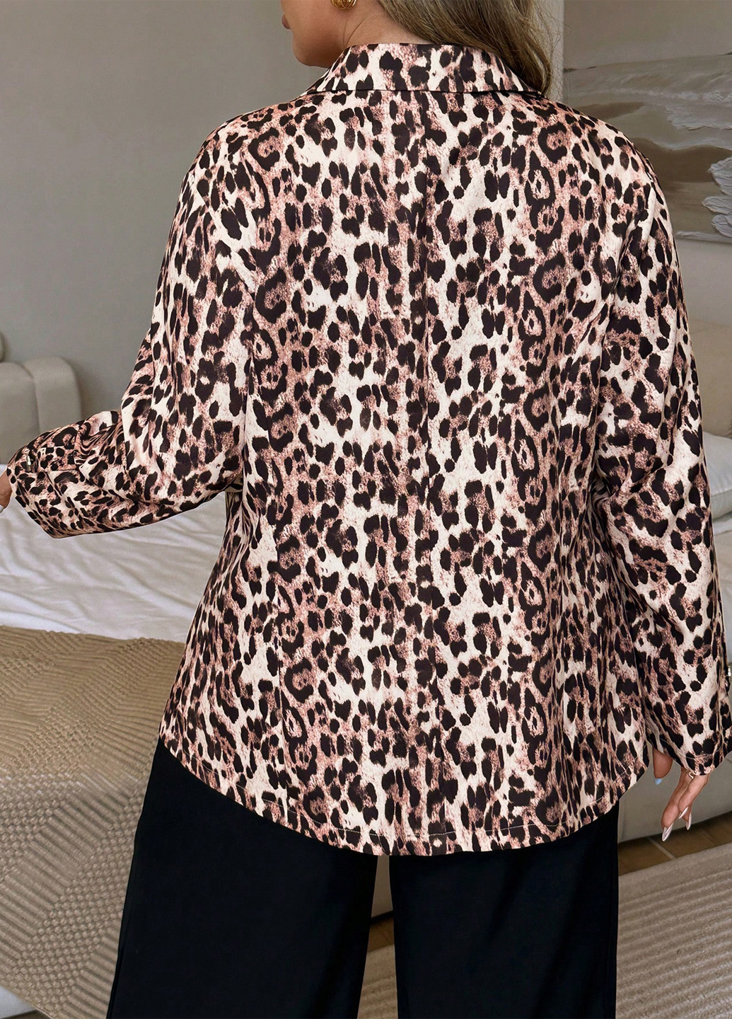 Цветной женский жакет SHEIN леопардовый - демисезонный