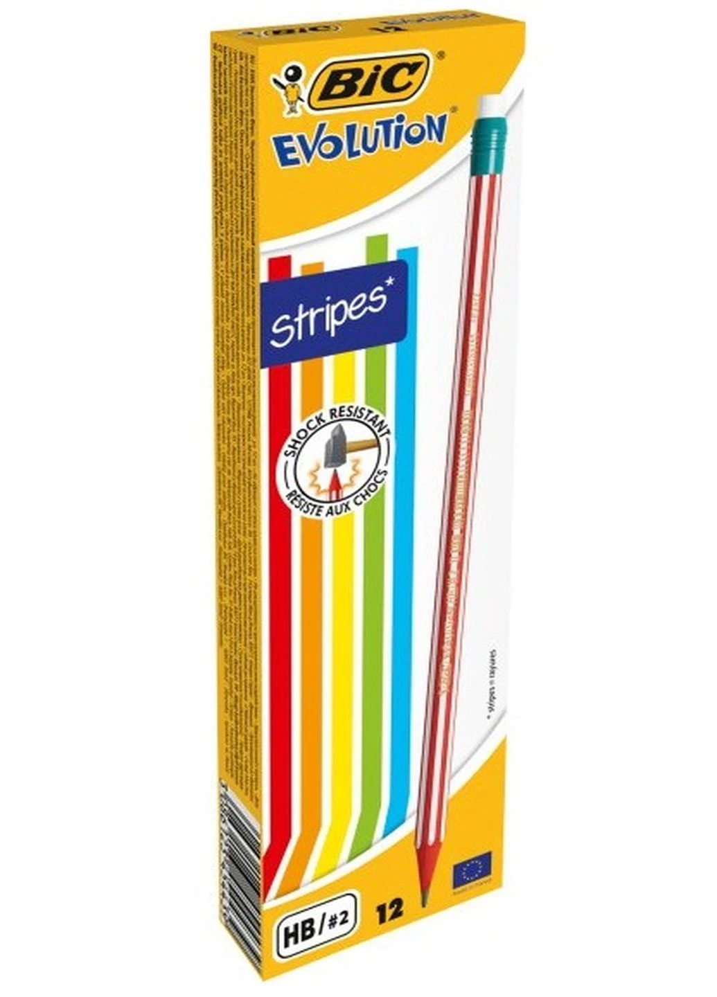 Набор карандашей HB с ластиком 12 шт Bic (248407822)