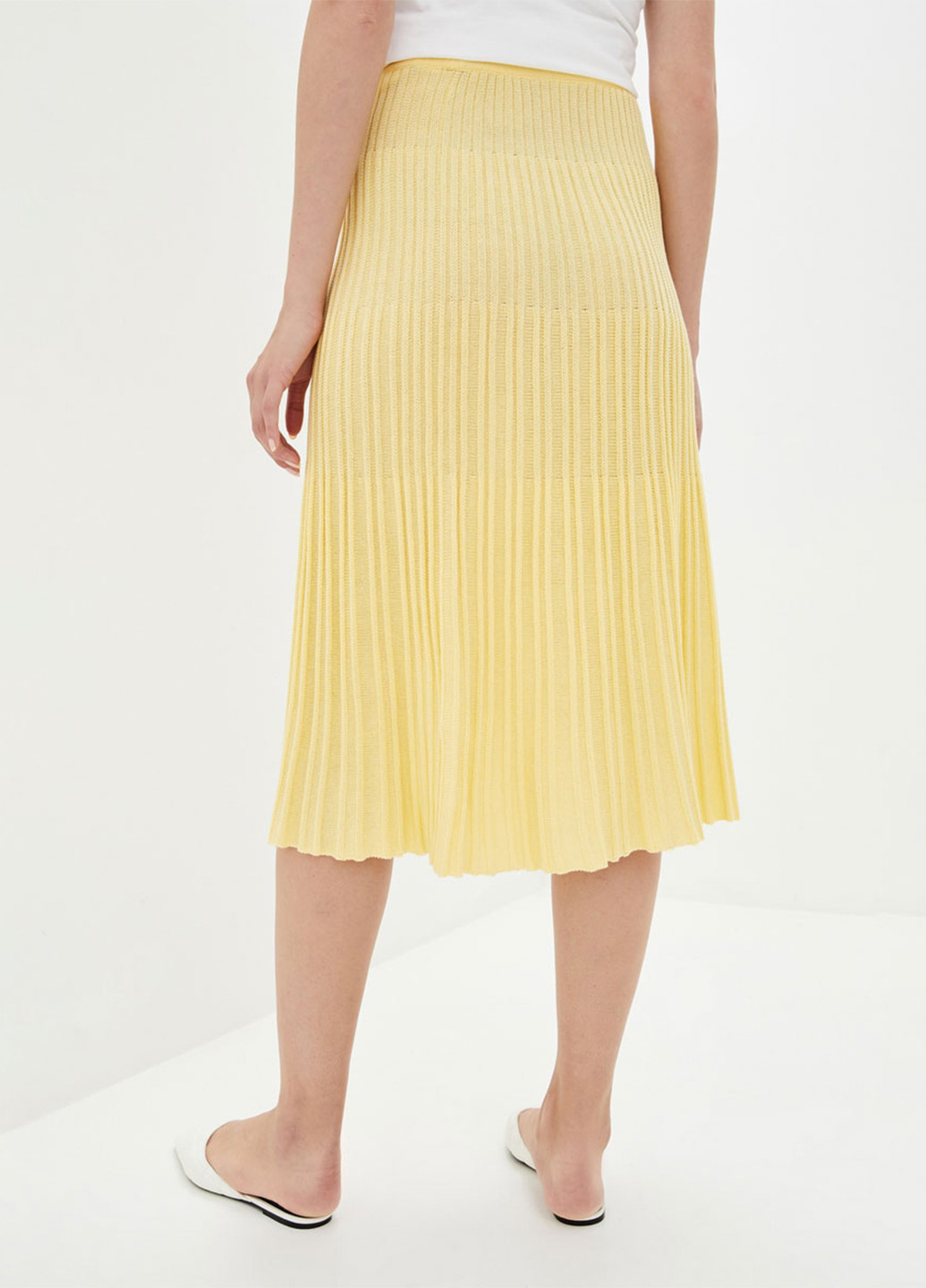 Желтая кэжуал однотонная юбка Sewel