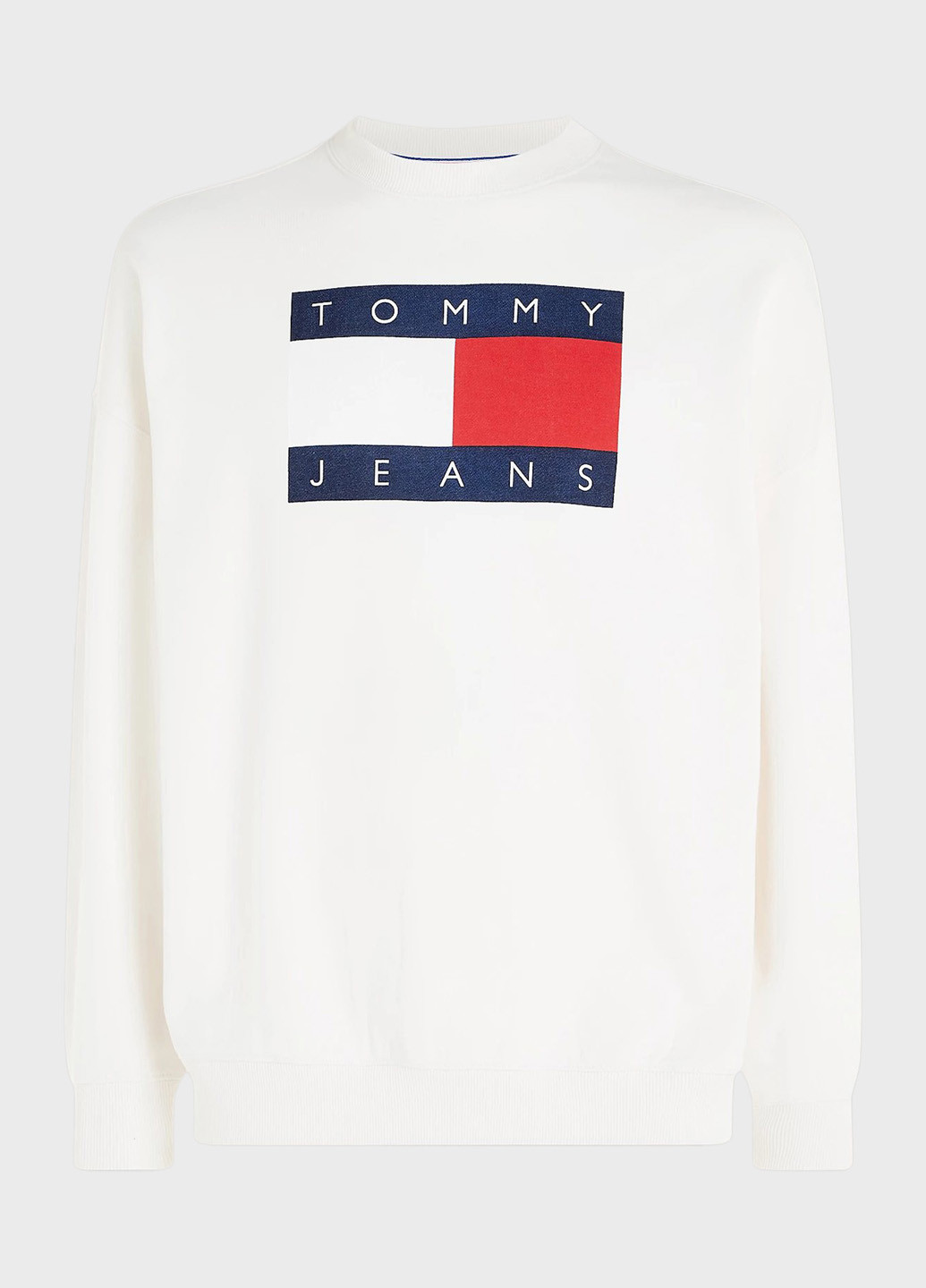 Молочний світшот Tommy Jeans логотип без декору (315063273)
