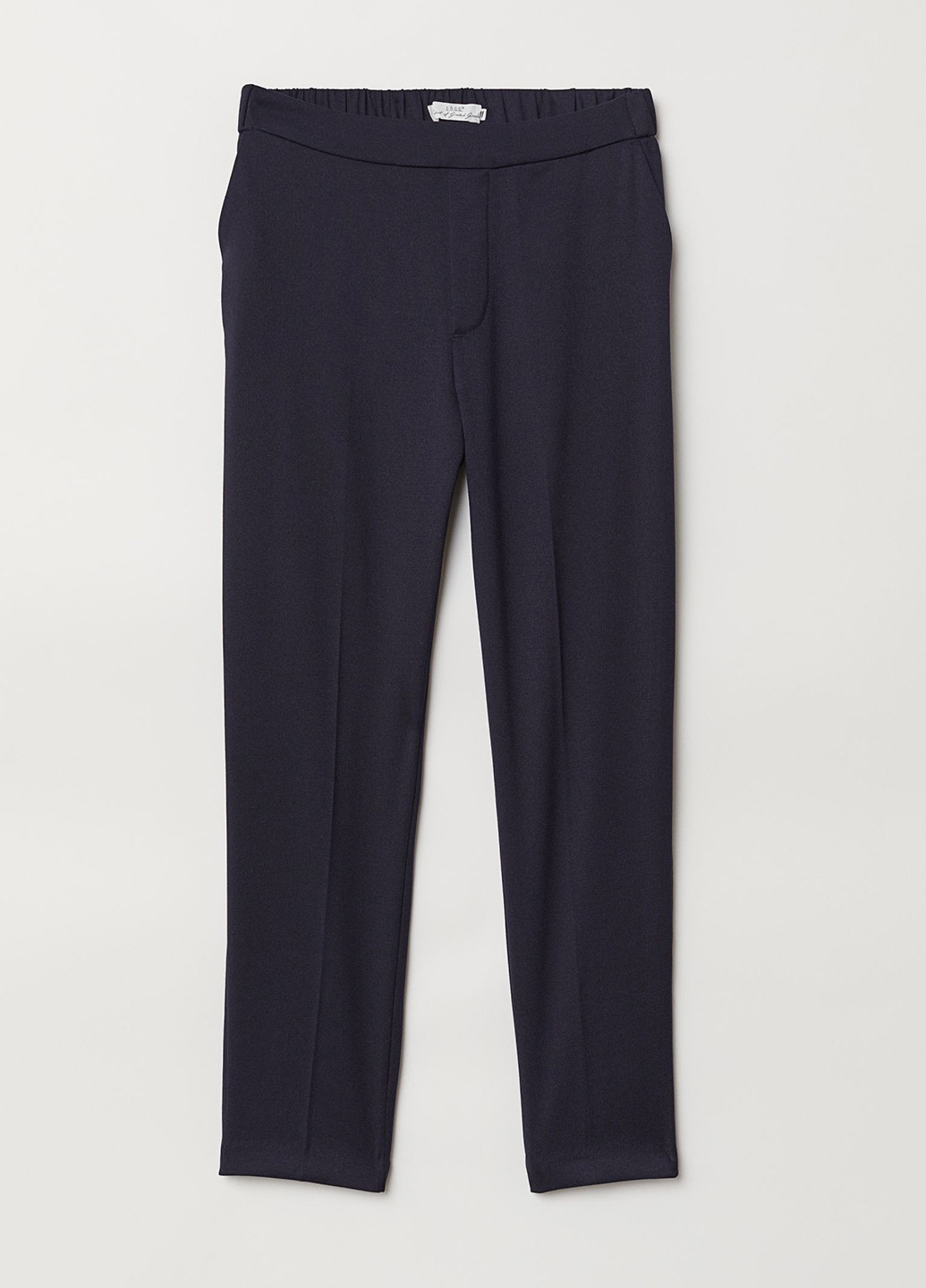 Темно-синие кэжуал демисезонные зауженные брюки H&M