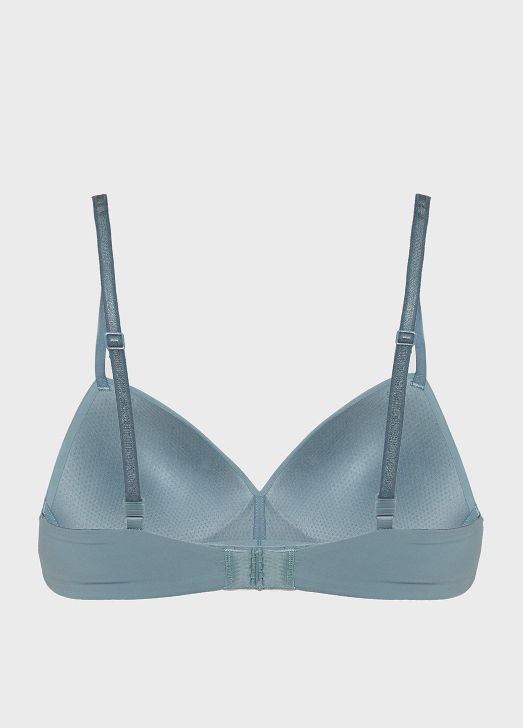 Серо-голубой бесшовный бюстгальтер Calvin Klein без косточек полиамид