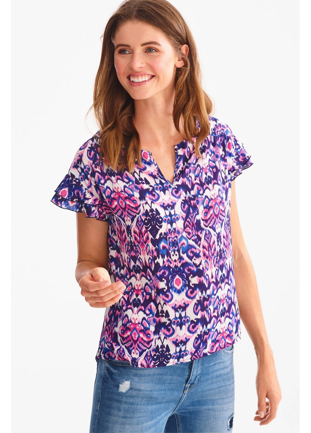 Фіолетова літня блуза C&A