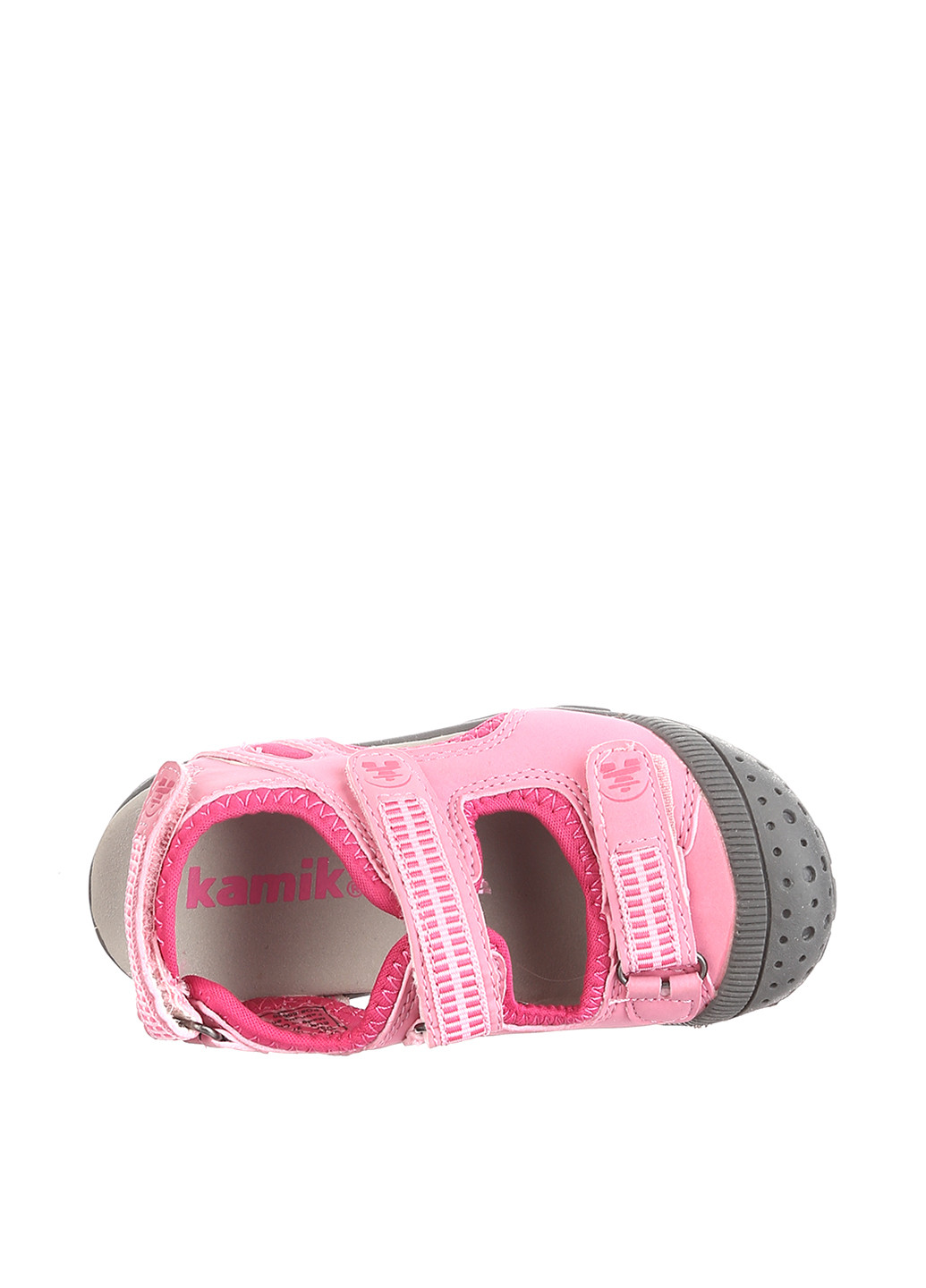 Светло-розовые кэжуал сандалии Kamik на липучке