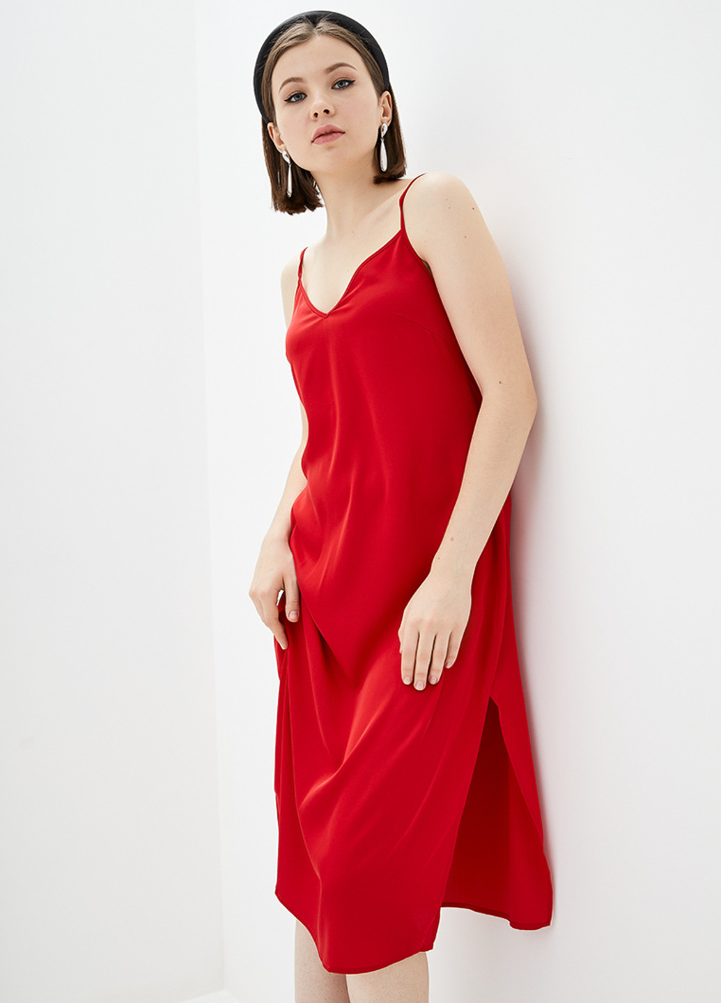 Красное кэжуал платье платье-комбинация KANO