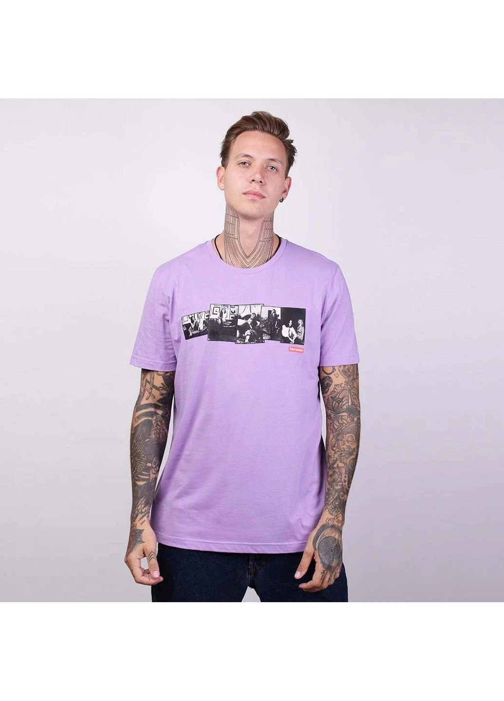 Сиреневая футболка moss ss-19 854 сиреневый Power