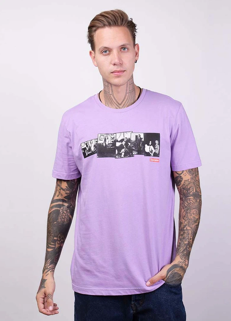 Сиреневая футболка moss ss-19 854 сиреневый Power