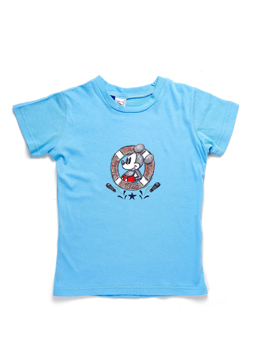 Голубая летняя футболка с коротким рукавом Disney Arditex