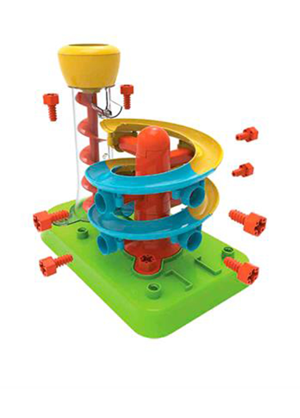 Конструктор Горка-спираль с инструментами (55 дет.), 33х26,6х11 см EDU-Toys (286305051)
