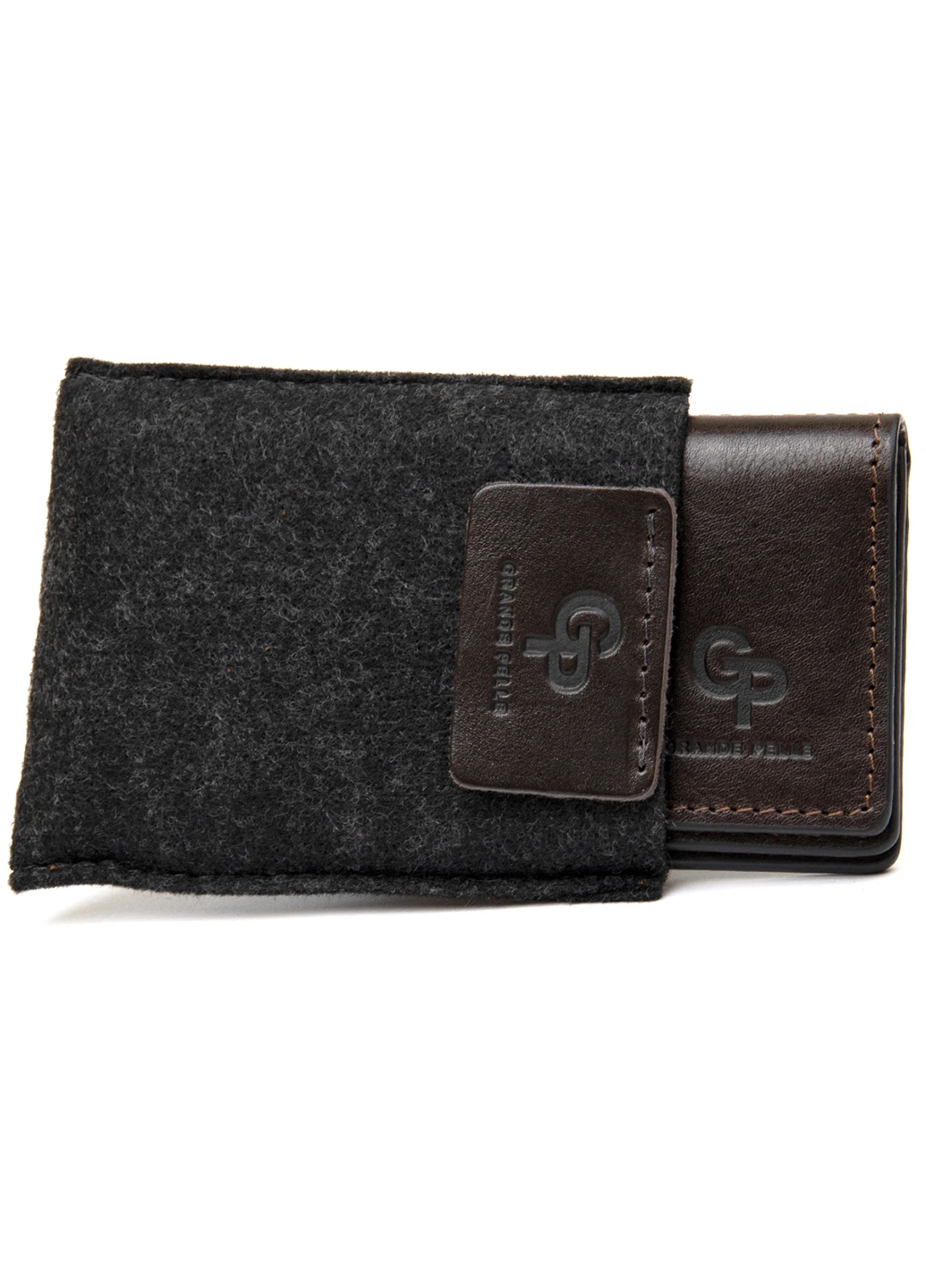 Шкіряна обкладинка для документів 10х8х1 см Grande Pelle (250096764)