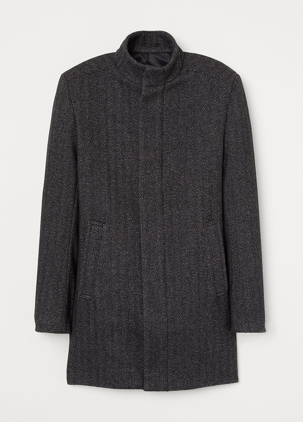 Темно-сіре демісезонне Пальто однобортне H&M