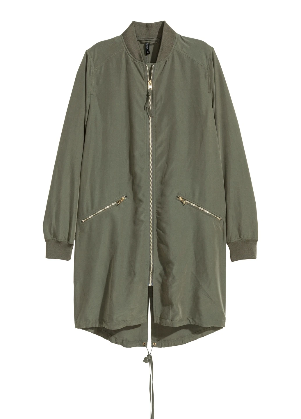 Оливковый (хаки) тренч,хакі, divided H&M