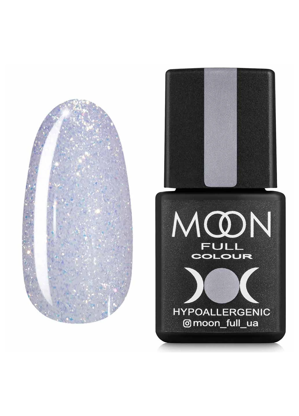 Гель-лак FULL Opal №509 світло-бузковий з різнобарвним шіммери Moon (212680308)