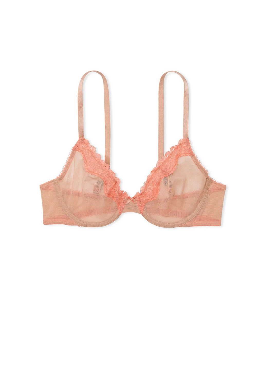 Бежевый демисезонный комплект (бюстгальтер, трусики) Victoria's Secret