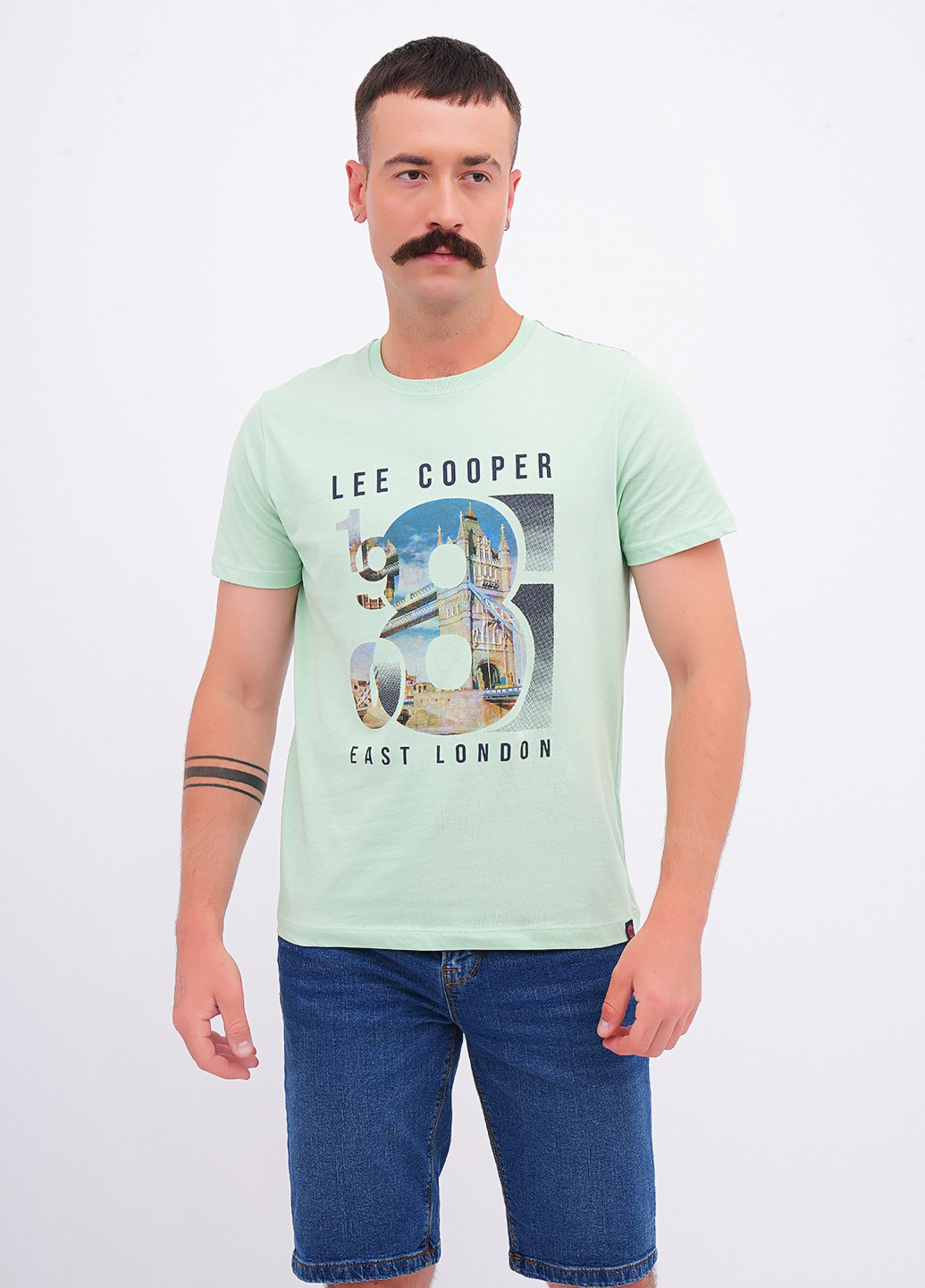 Мятная футболка Lee Cooper