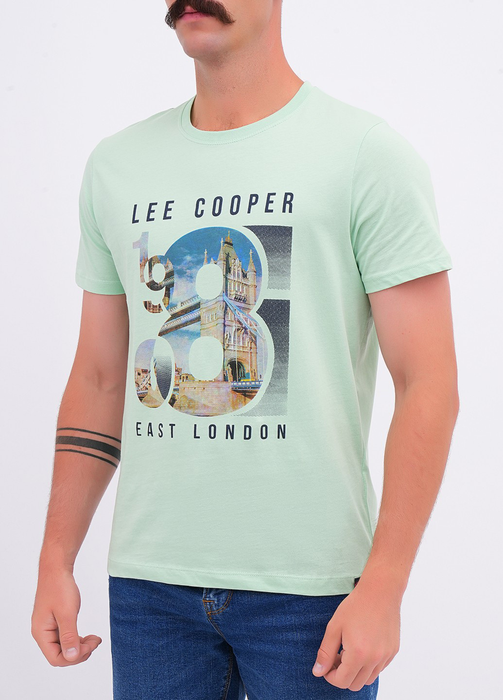 Мятная футболка Lee Cooper