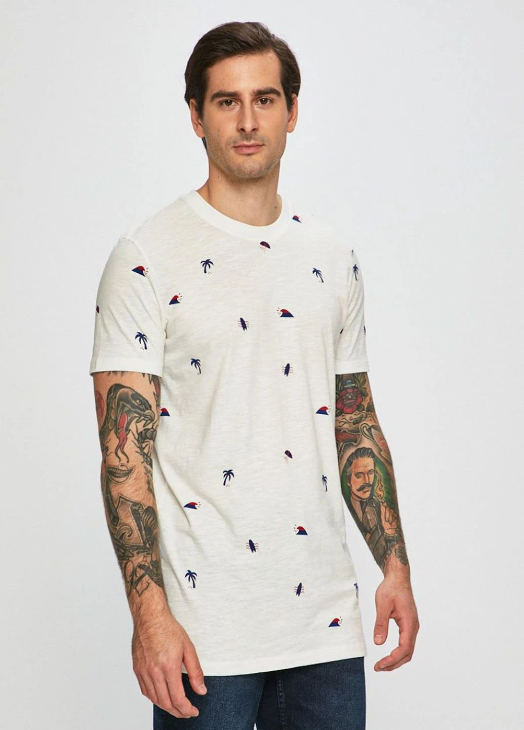 Біла футболка Jack & Jones
