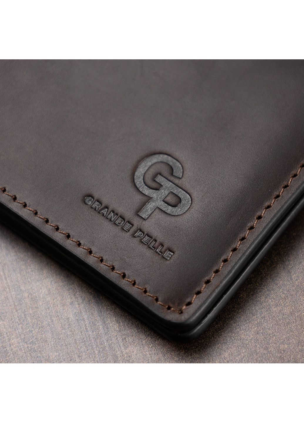 Чоловік шкіряний затиск для грошей 11х8х0,7 см Grande Pelle (250097470)