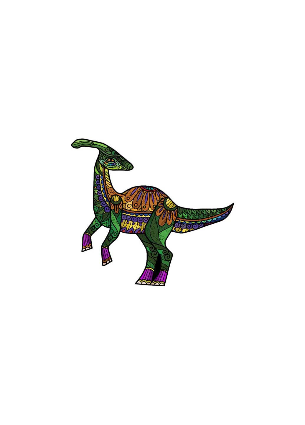 Пазл Динозавр Гадрозавр А4 Puzzlean (253857282)