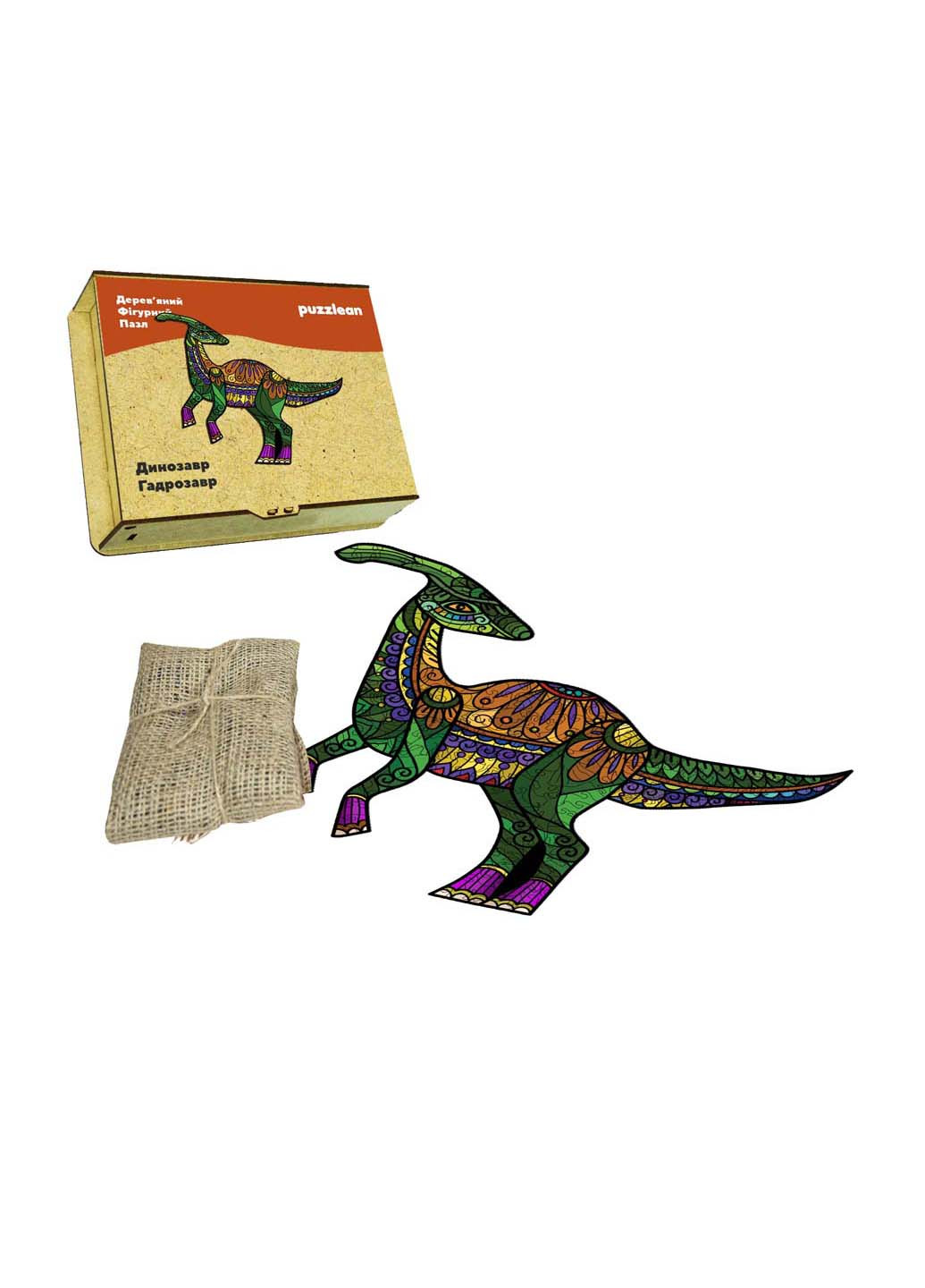 Пазл Динозавр Гадрозавр А4 Puzzlean (253857282)