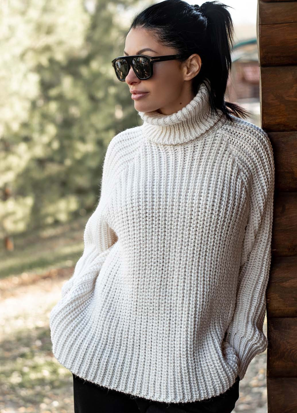 Молочный демисезонный свитер "джолли" Anika