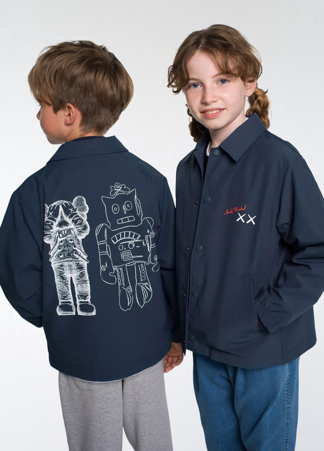 Синяя демисезонная куртка Uniqlo