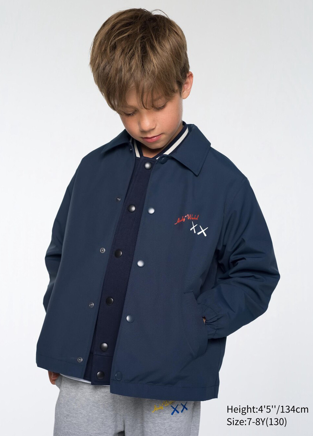 Синяя демисезонная куртка Uniqlo