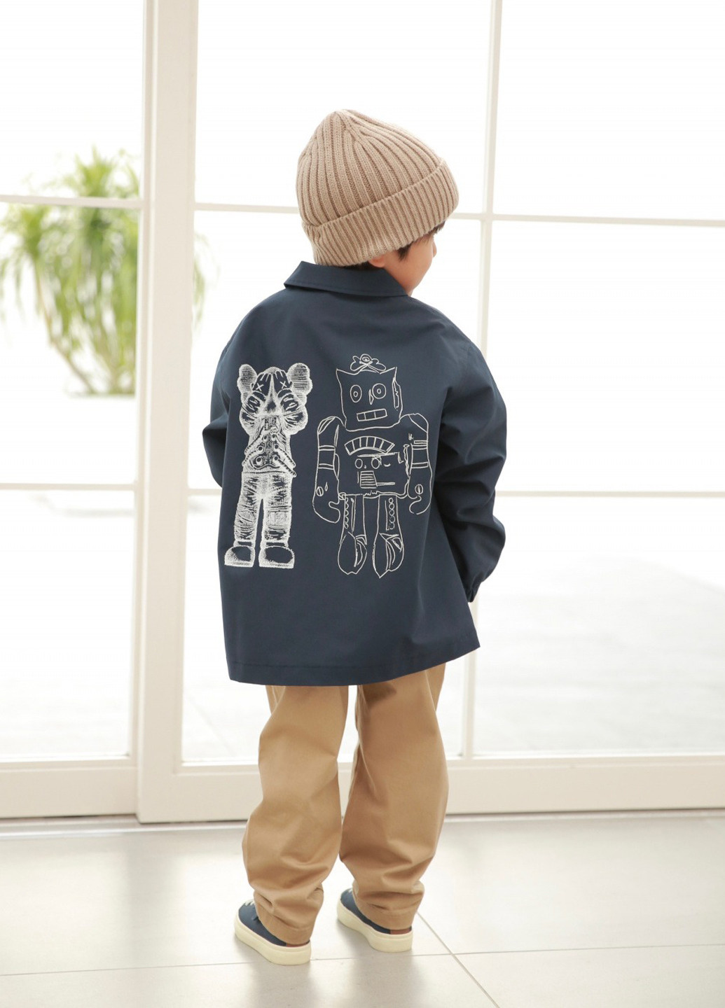 Синяя демисезонная куртка Uniqlo