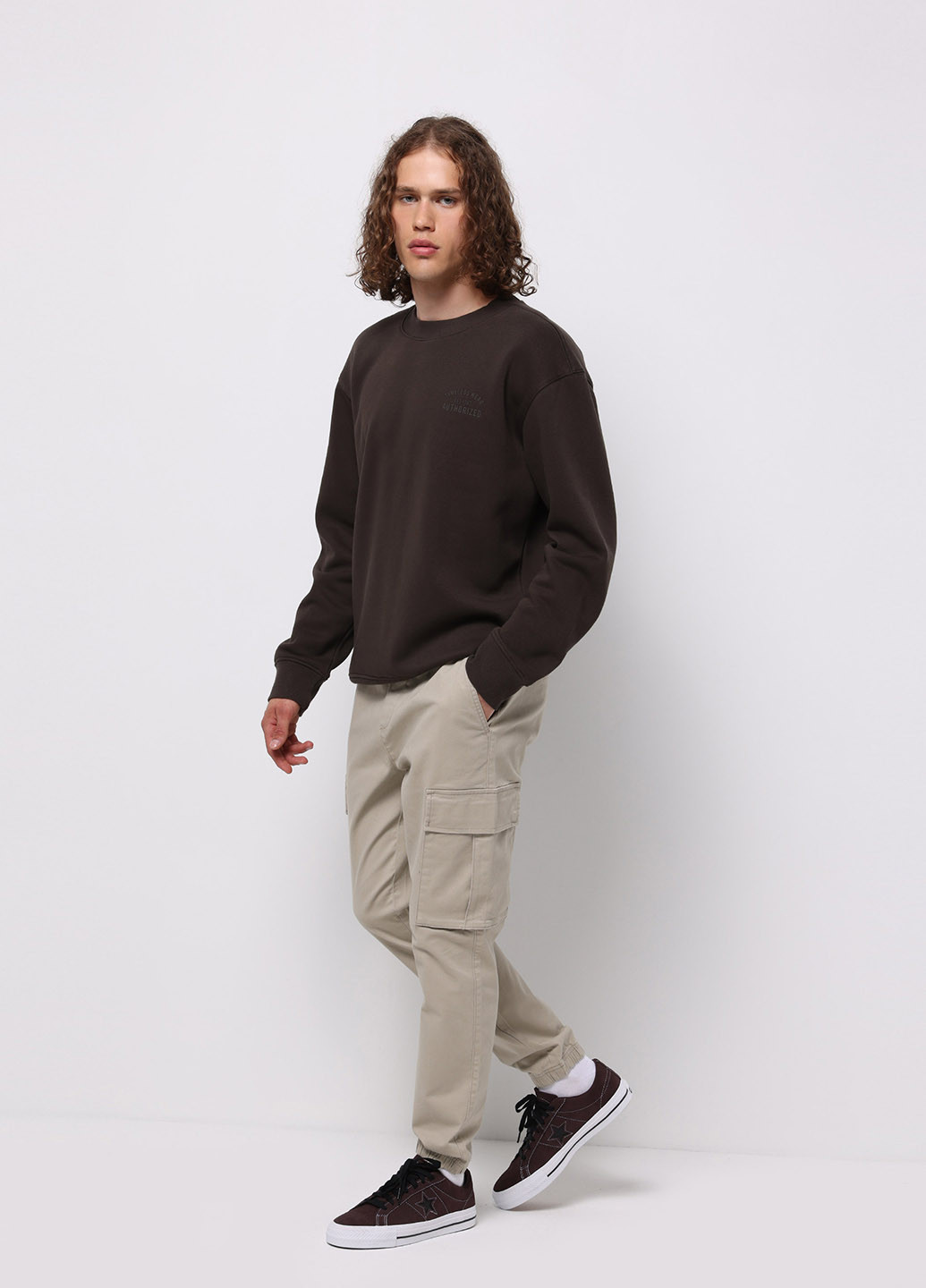 Бежевые кэжуал демисезонные карго брюки Colin's