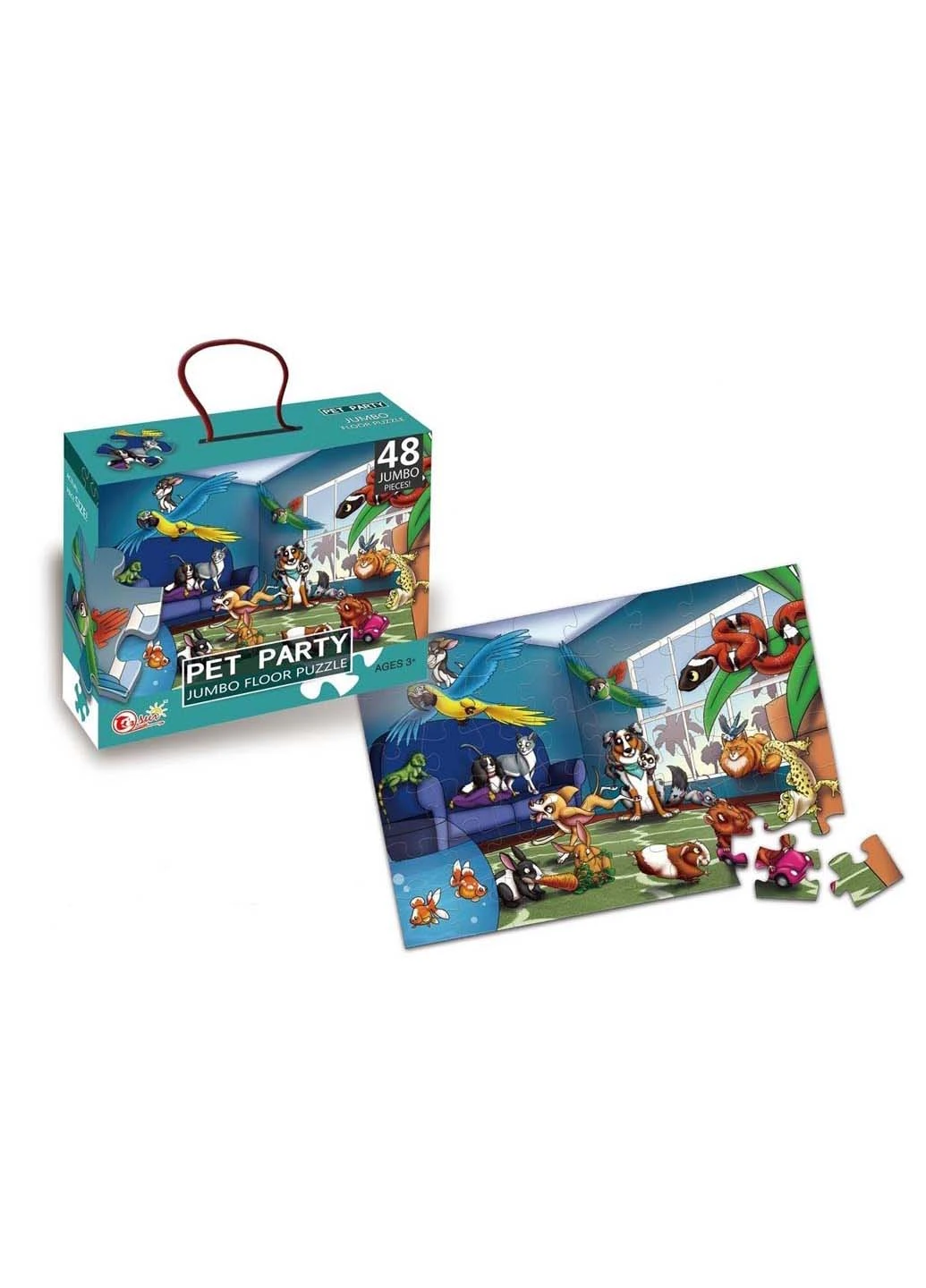 Пазл Вечірка домашніх тварин 48 елементів Same Toy (253257487)