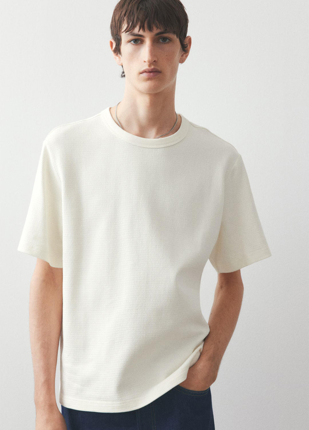 Кремова футболка H&M