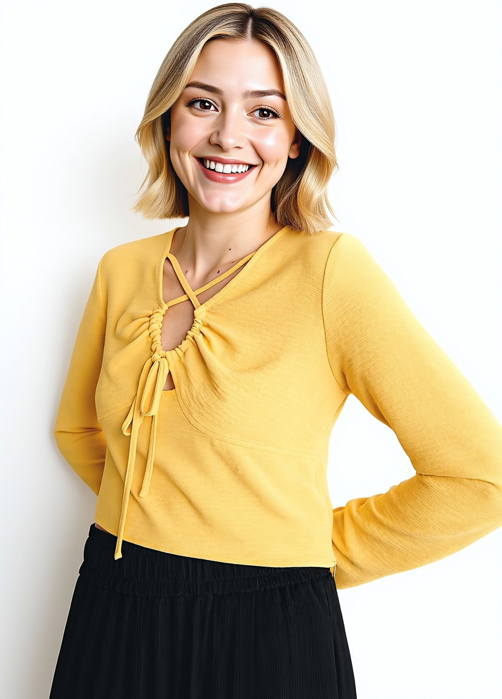 Жёлтая блуза Reserved