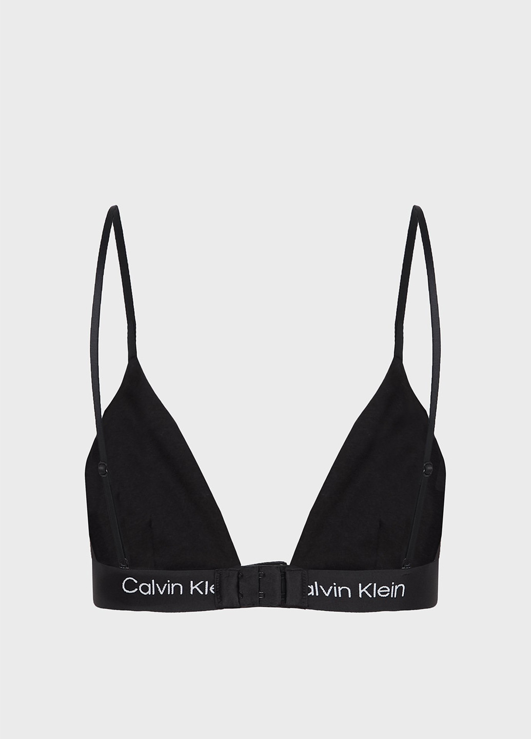 Чорно-білий тріенджел бюстгальтер Calvin Klein без кісточок бавовна