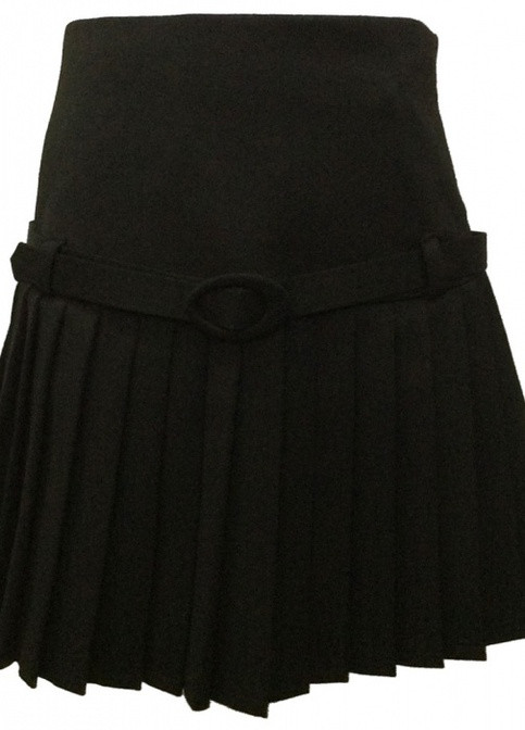 Черная однотонная юбка SJW