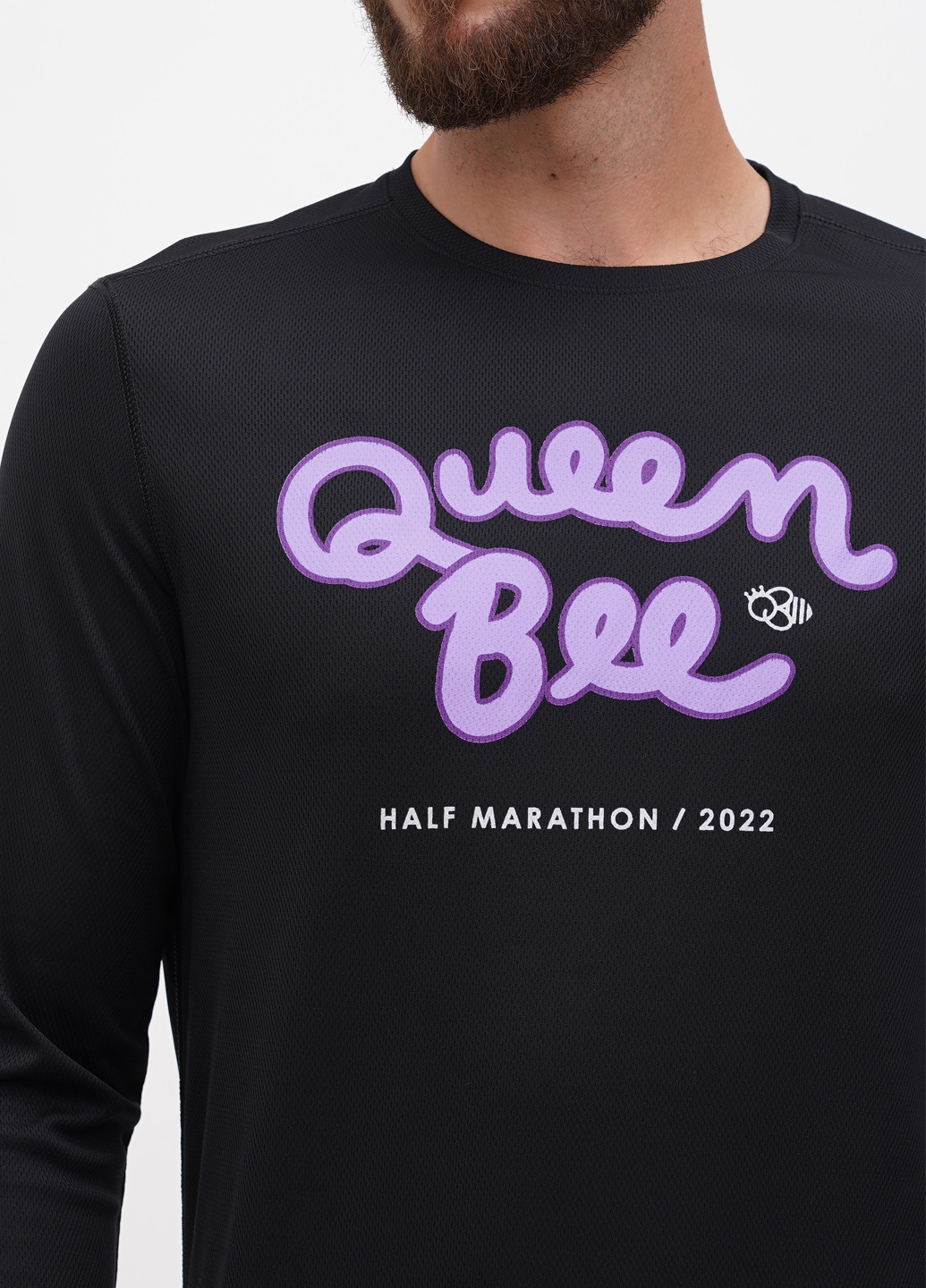 Лонгслів Asics напис чорний спортивні поліестер