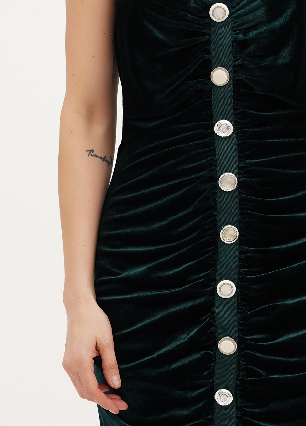 Зелена коктейльна сукня футляр Babylon однотонна