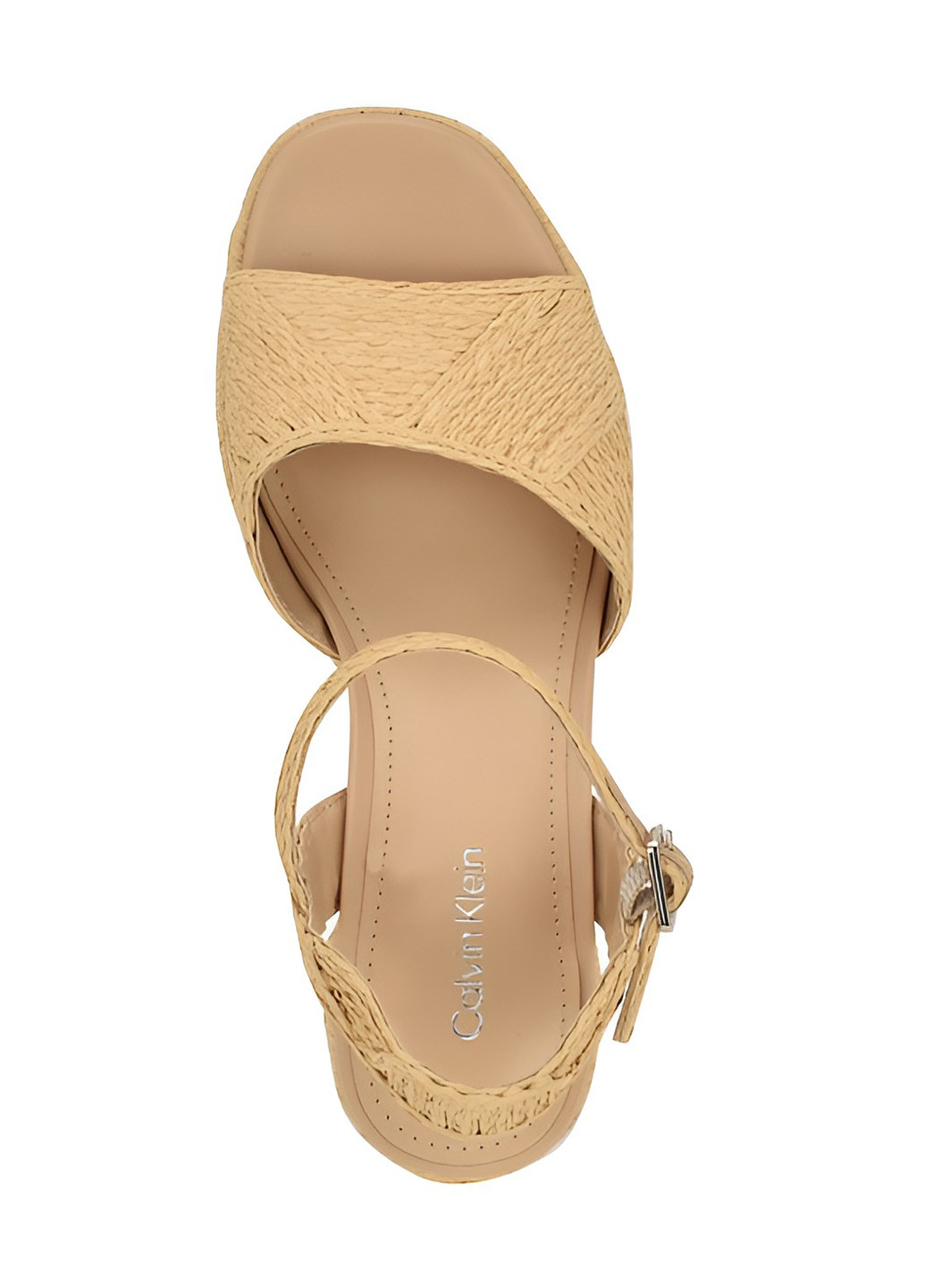 Бежевые босоножки Calvin Klein с ремешком