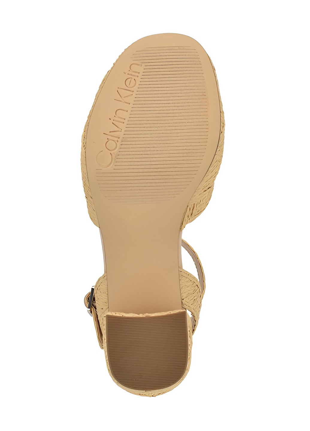 Бежевые босоножки Calvin Klein с ремешком