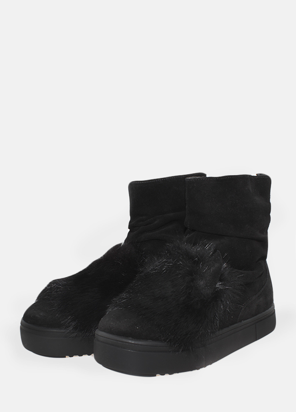 Зимние ботинки rsm7128-11 черный Sothby's из натуральной замши