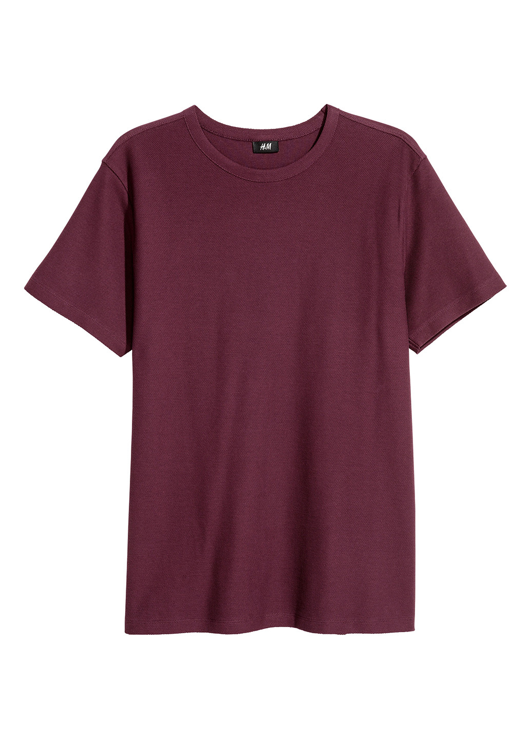 Бордовая летняя футболка H&M