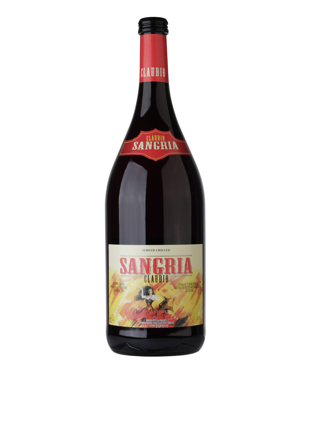 Винний напій Сангрія, 1,5 л CLAUDIO червоне