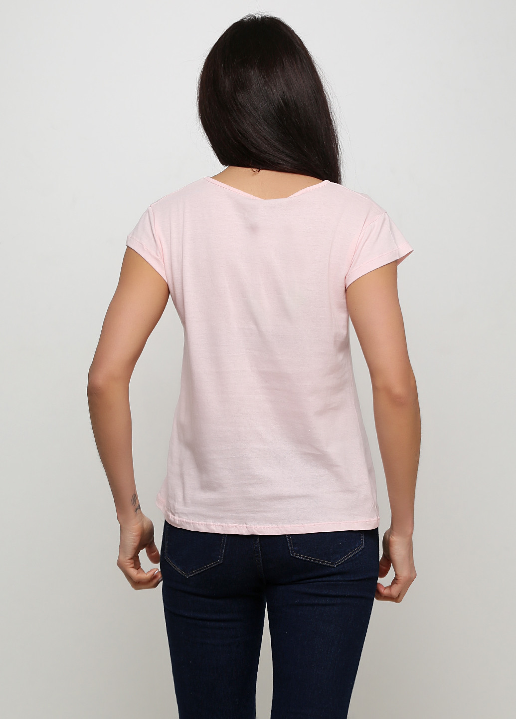 Светло-розовая летняя футболка Has Life