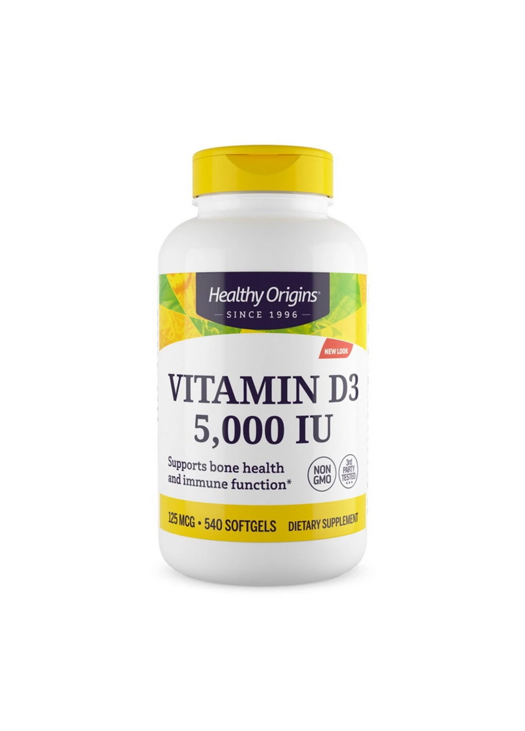 Витамин Д3 Vitamin D3 5000 IU 540 капсул Healthy Origins (255407622)