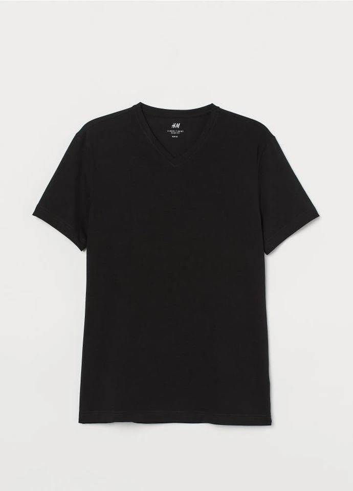 Черная футболка H&M
