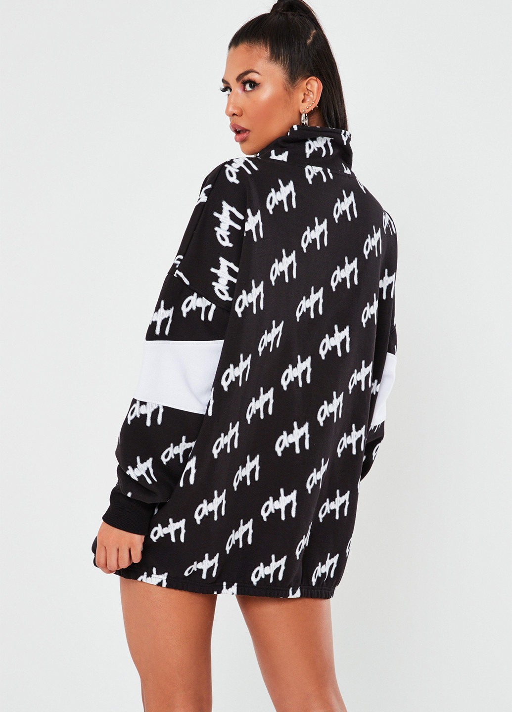 Чорно-біла демісезонна куртка Missguided